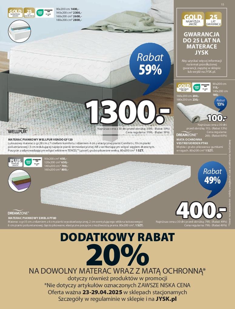 Gazetka promocyjna Jysk str. 15