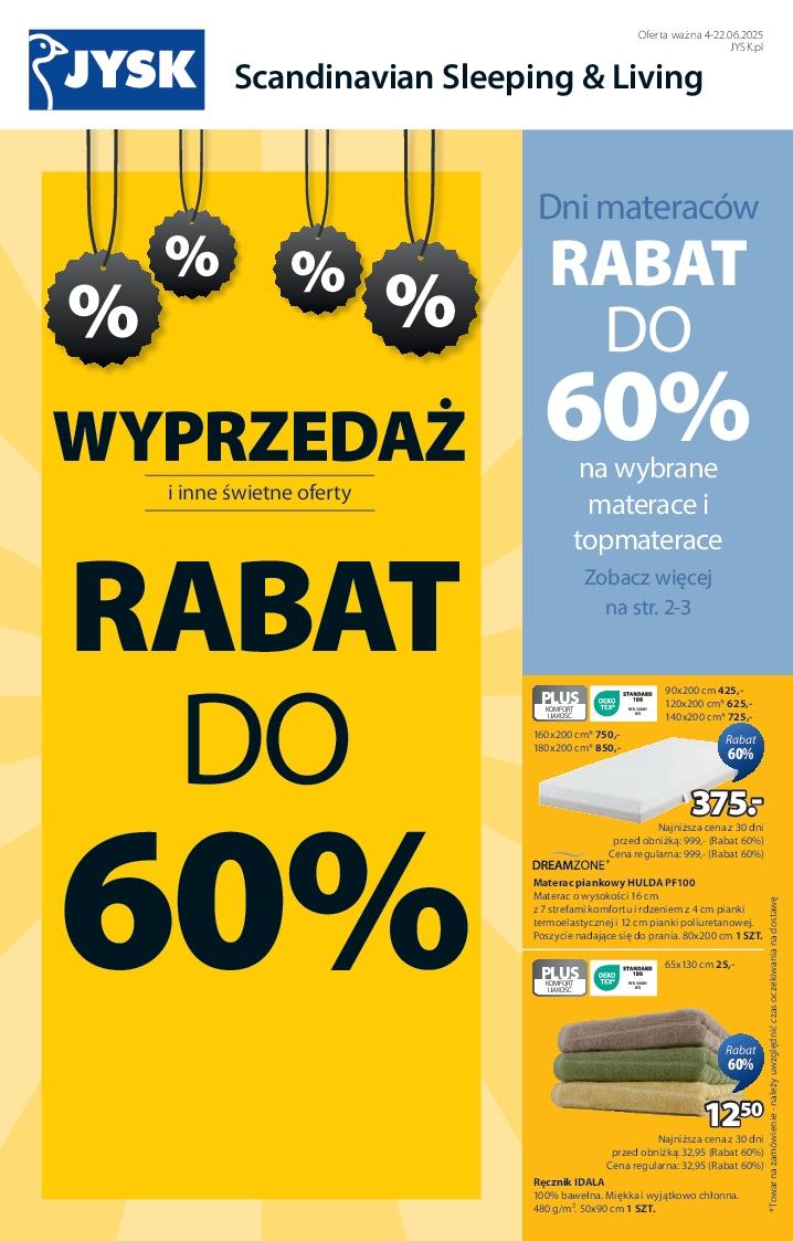 Gazetka promocyjna Jysk str. 1