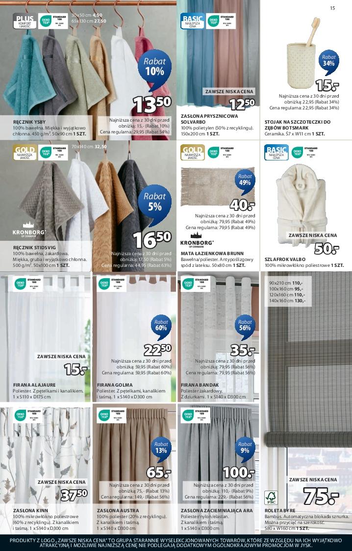 Gazetka promocyjna Jysk str. 15