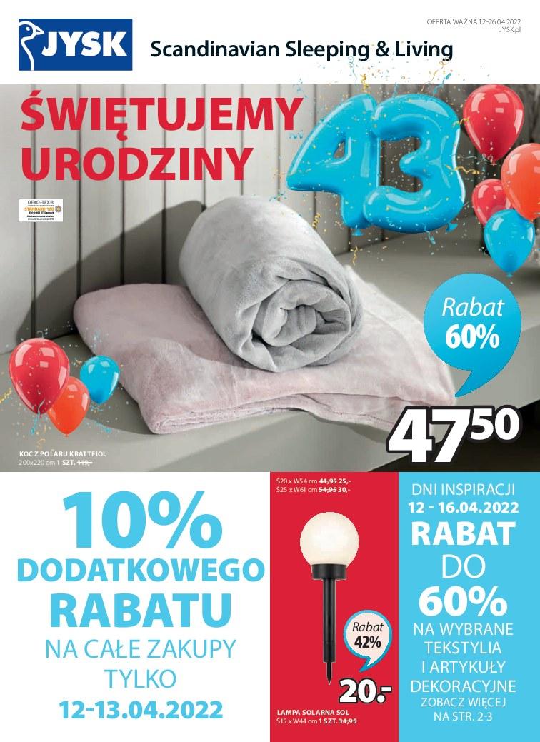 Gazetka promocyjna Jysk str. 1