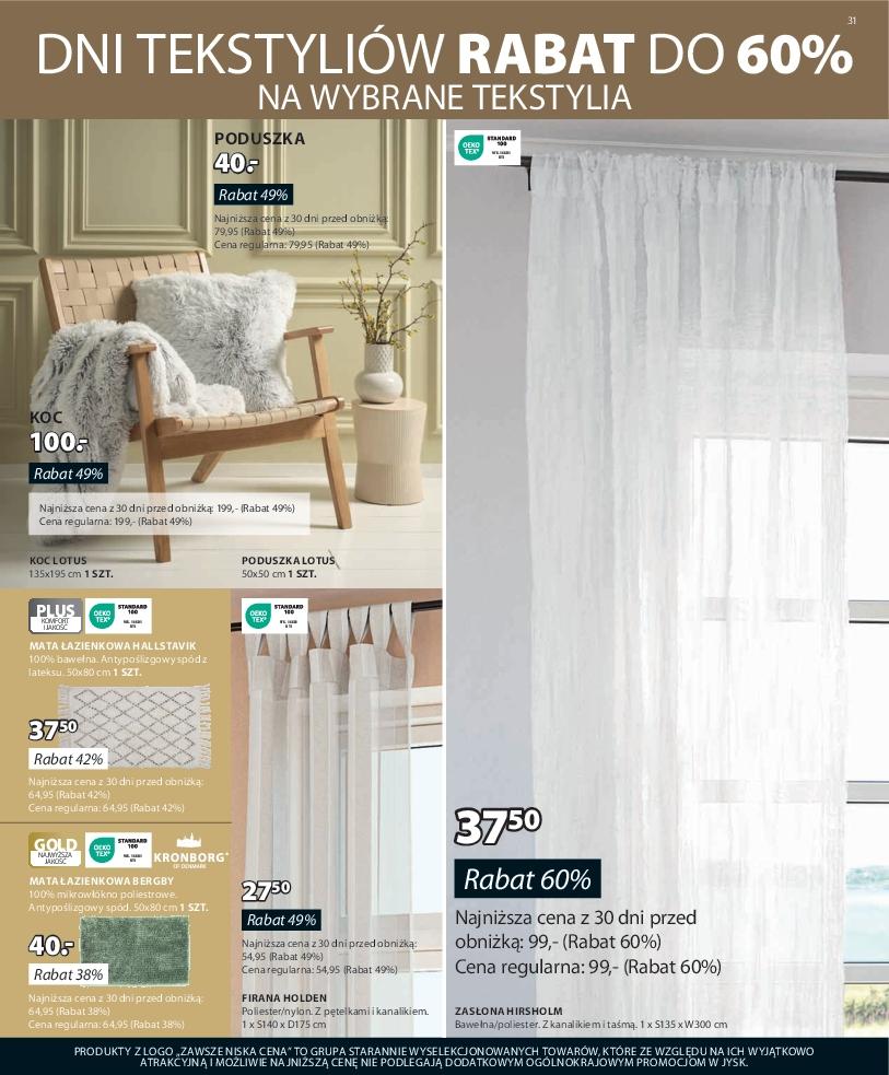 Gazetka promocyjna Jysk str. 31