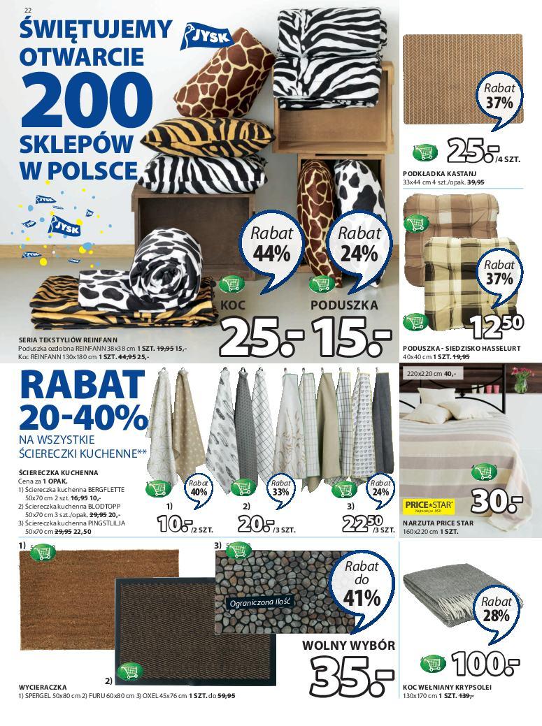 Gazetka promocyjna Jysk str. 22