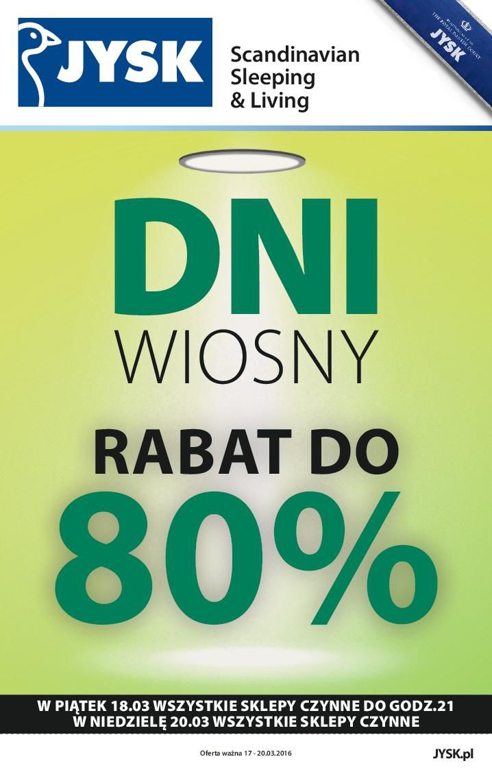 Gazetka promocyjna Jysk str. 1