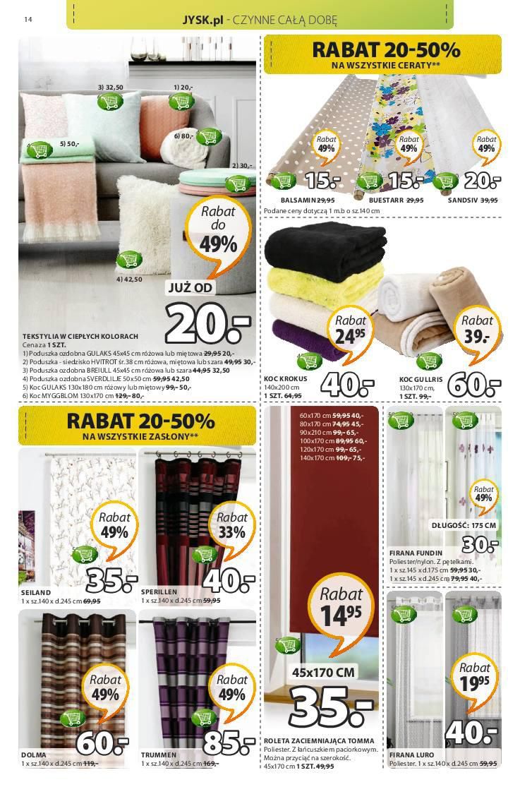 Gazetka promocyjna Jysk str. 14