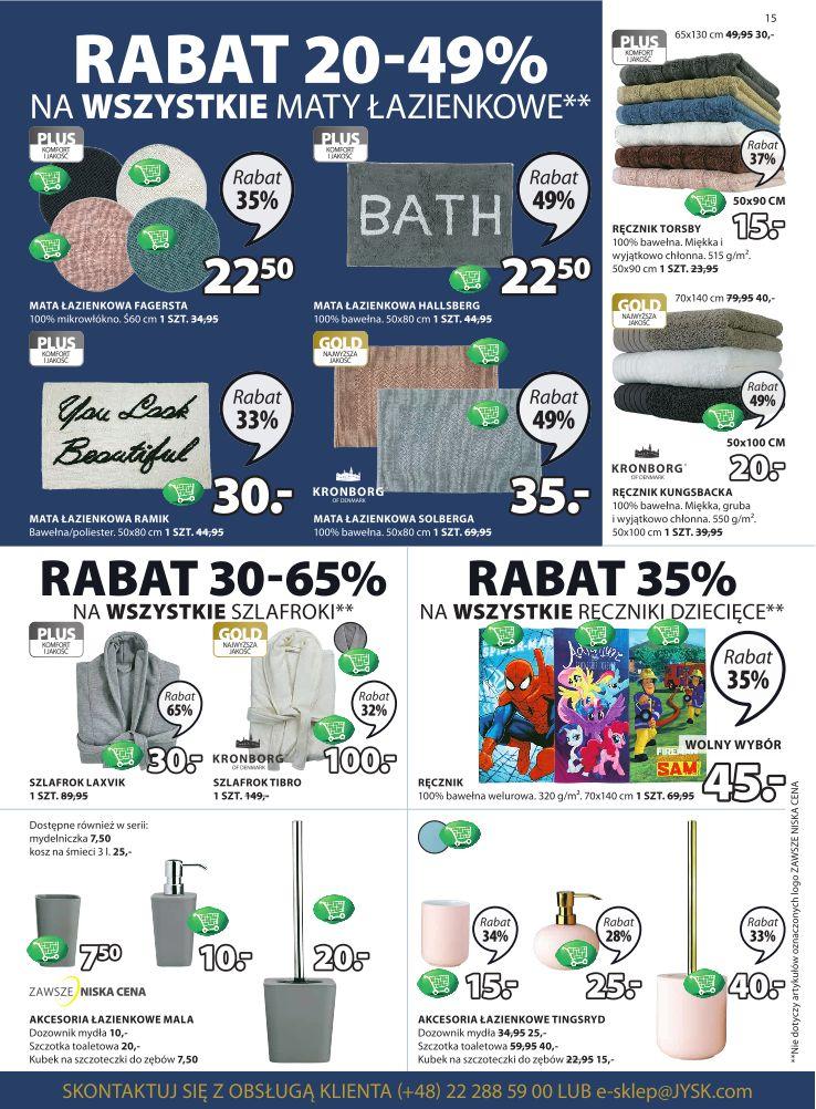 Gazetka promocyjna Jysk str. 15